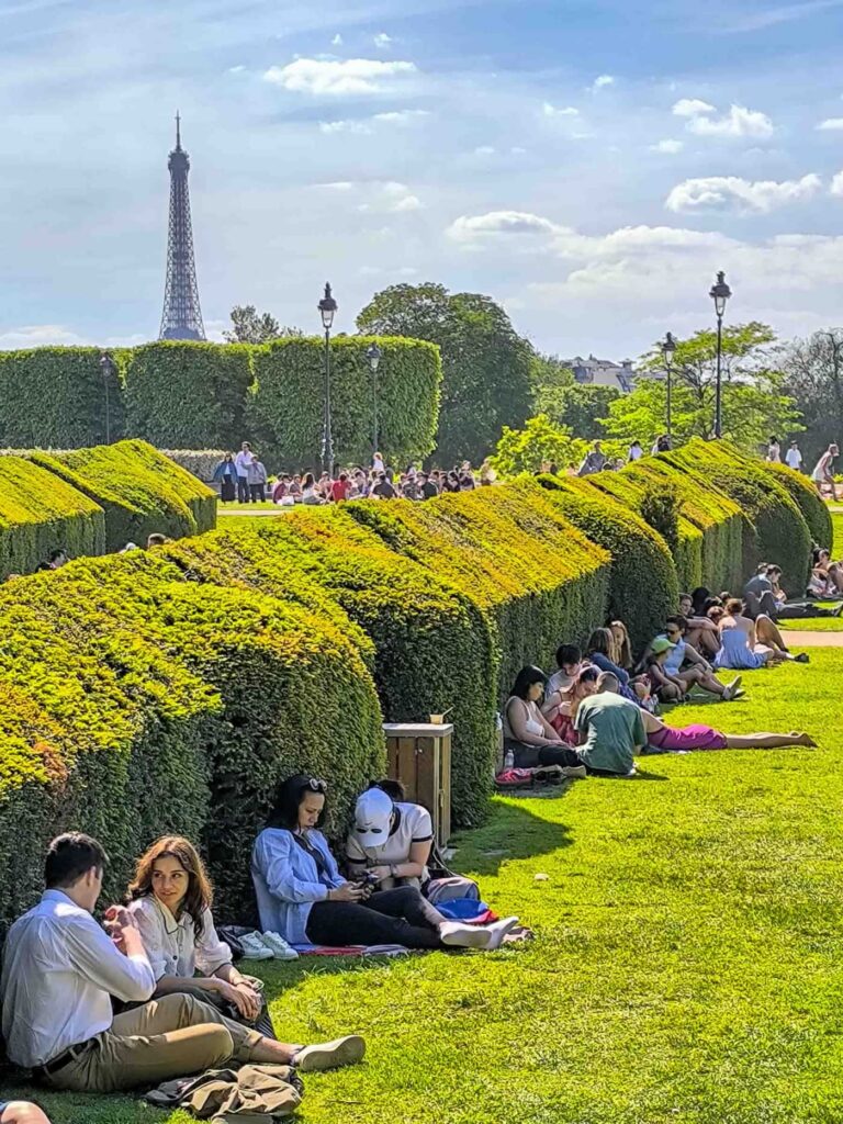 eiffel view tulileries summer 