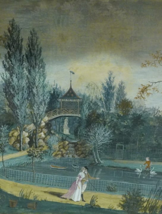 Carmontelle - The Lake and Chinese Pavilion in the Park at Le Raincy