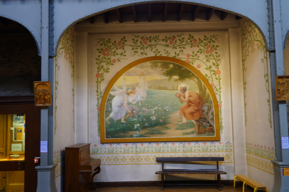 notre dame du travail frescoes